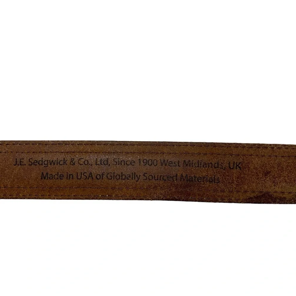 Orvis Brown Leather Belt Sz 40